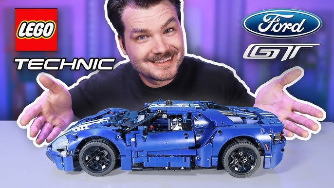 I built a Lego Technic Ford Mustang using only parts from the lego 42154  Ford GT. It has a moving engine, working steering wheel, adjustable  suspension and a lever to open the