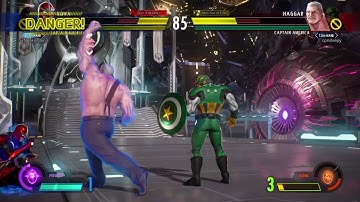 MARVEL VS. CAPCOM: INFINITE_Cap/Haggar vs Cap/Nova
