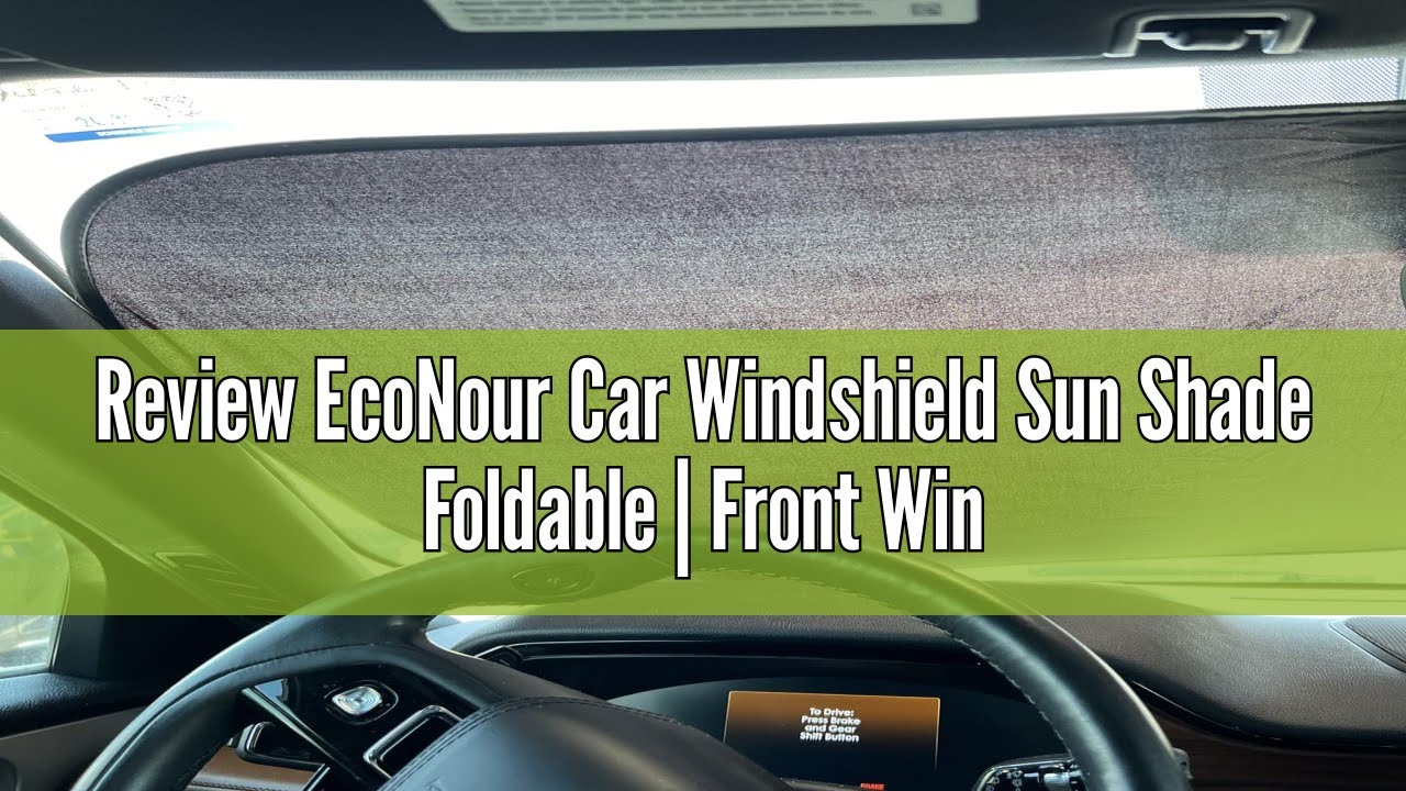 Review EcoNour Car Windshield Sun Shade Foldable | Front Windshield Shade for Sun, Heat and UV Rays