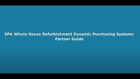 Scottish Procurement Alliance: WH DPS Guide for Partners