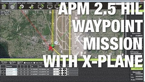 APM 2.5  "Hardware in the Loop" Simulation and Auto Flight Mode for Waypoint Mission in X-Plane