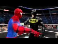 WWE 2k15 Spiderman is mad at Batman