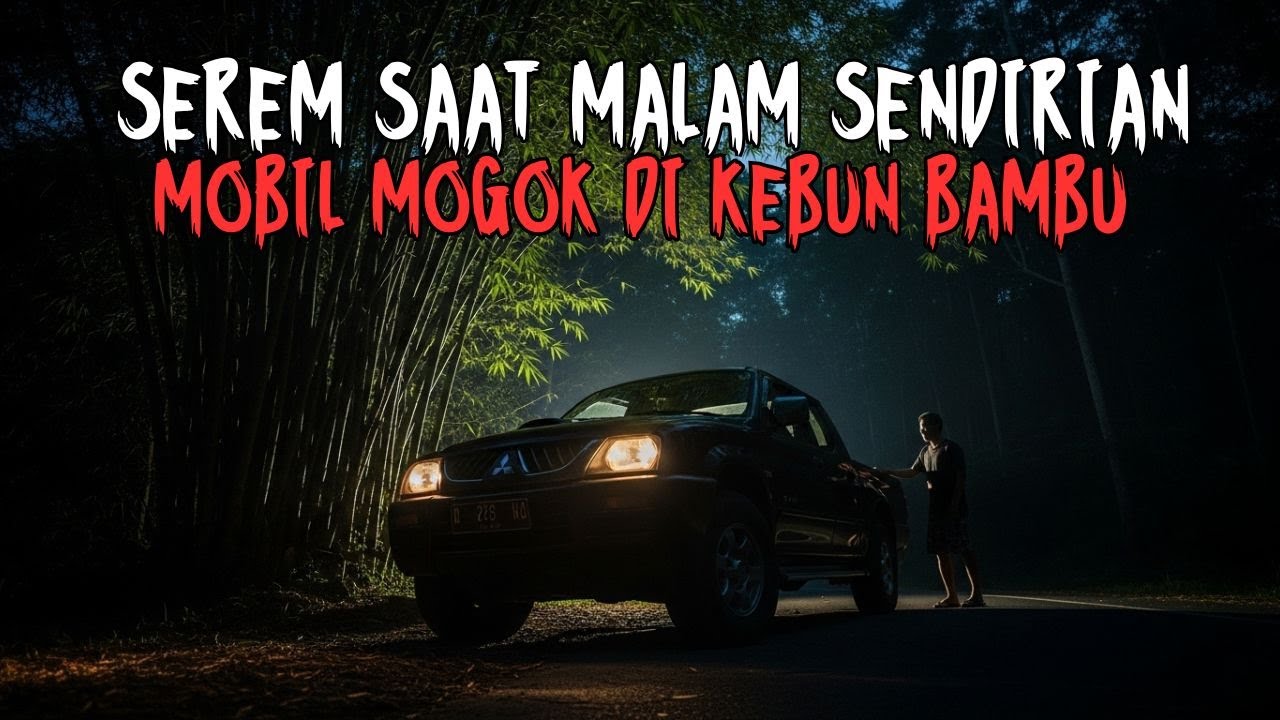 SAAT MALAM SENDIRIAN MOBIL PICK-UP MOGOK DI RUMPUN BAMBU PALING SEREM! KISAH ASEP SOPIR MOBIL PICKUP