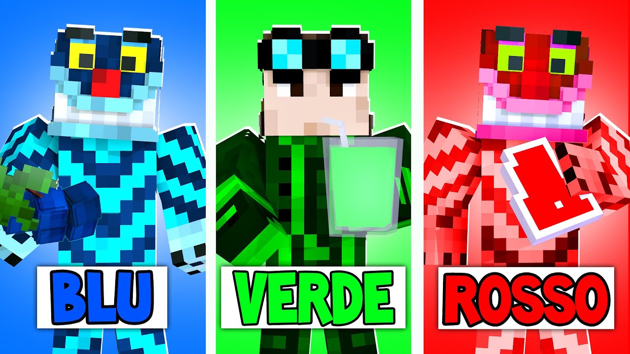 MANGIA CIBO DELLO STESSO TUO COLORE SU MINECRAFT!!