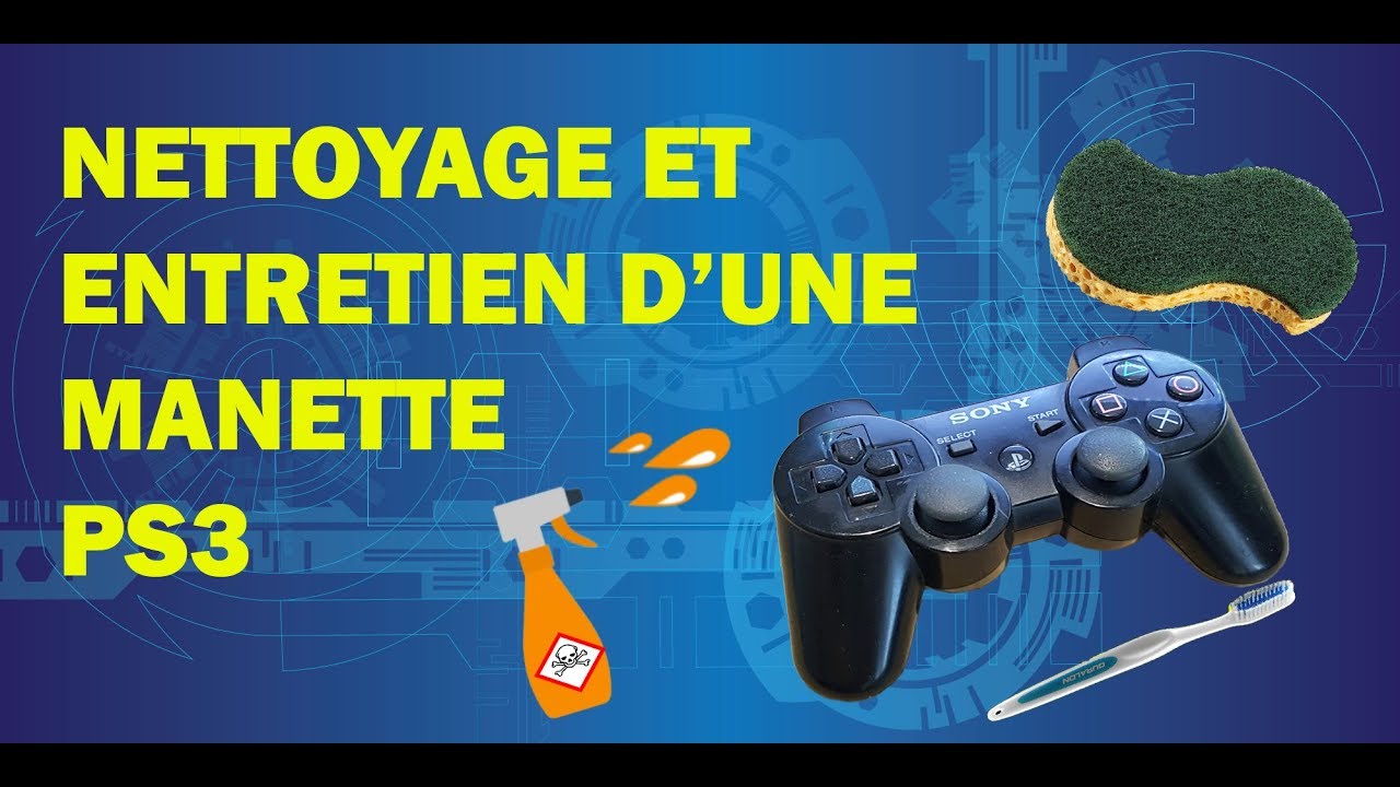 Nettoyage et entretien d'une manette ps3 - YouTube