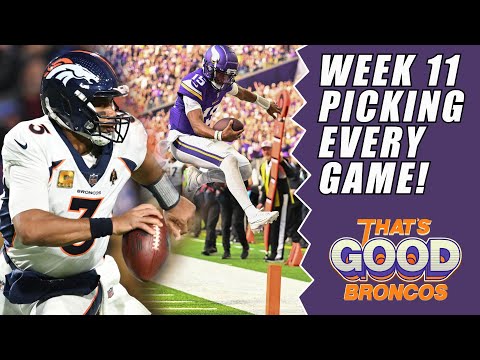 NFL Week 11, Picking Every Game!