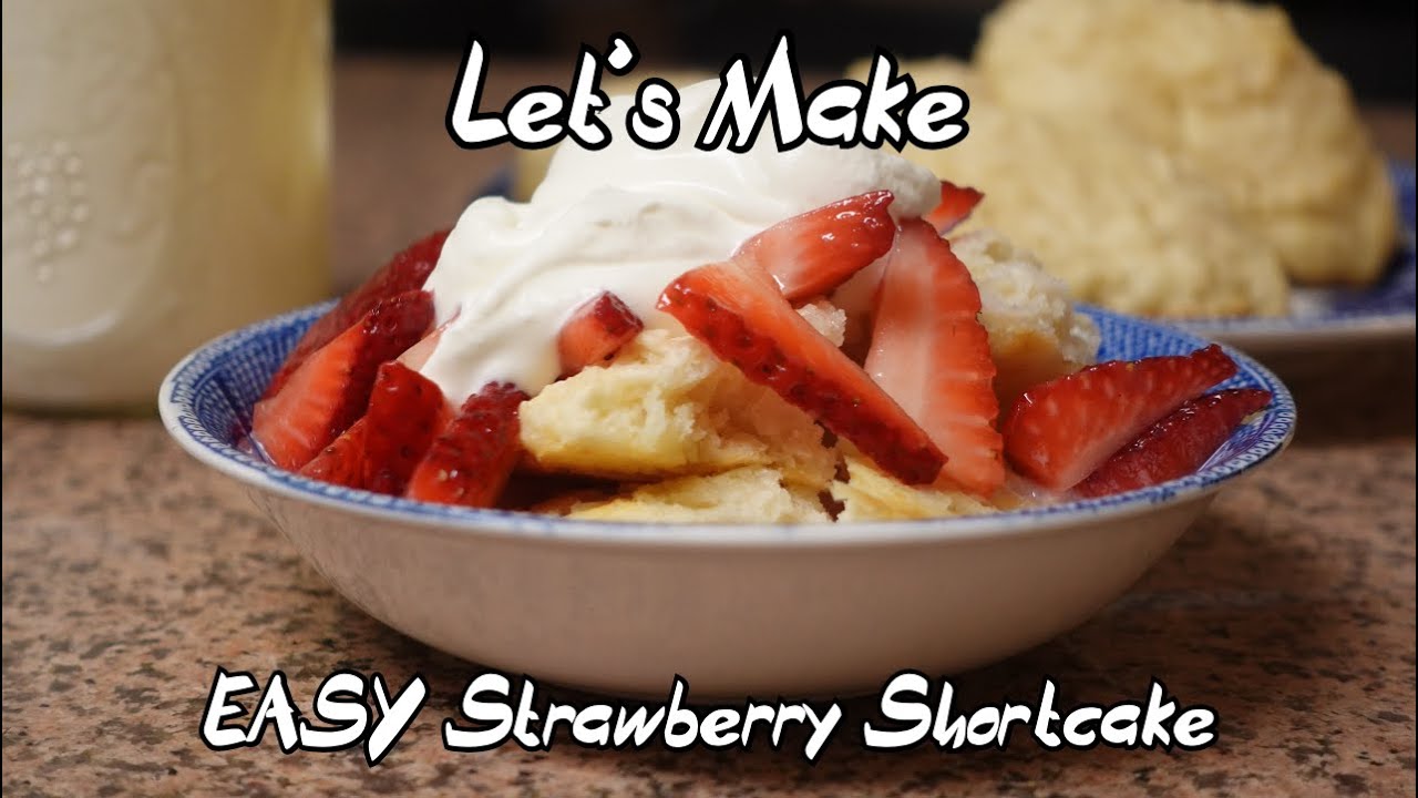 DropBiscuit Strawberry Shortcake No Rolling/Cutting Required! YouTube