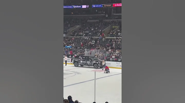 howd they get a truck on the ice rink?