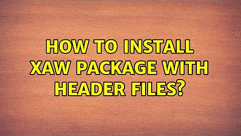 Ubuntu: How to install Xaw package with header files? (3 Solutions!!)