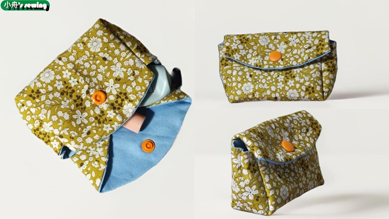 DIY小物收納包/化妝包 How to sew a small storage bag/cute makeup pouch -手作教學sewing handmade tutorial