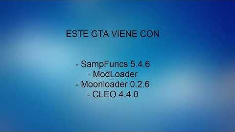 GTA VIRGEN ++ PARA SAMP (SAMPFUNCS, MODLOADER, MOONLOADER, CLEO)