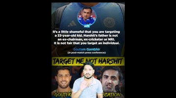 Stop Trolling Harshit Rana! Gambhir slams Ashwin and Srikkanth for 