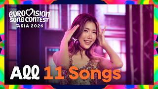 Eurovision Song Contest Asia 2026: All 11 Songs - Official Roundup | #EurovisionAsia