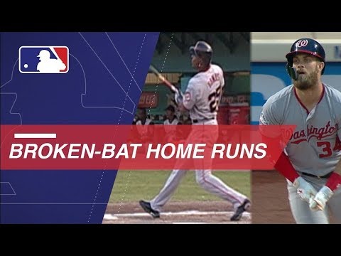 Harper becomes latest to hit broken-bat home run