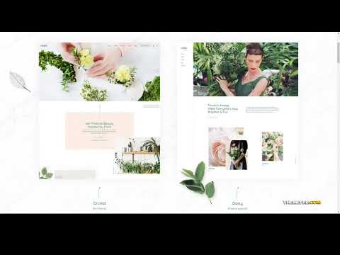 Roisin - Flower Shop and Florist Theme floral garden Easy Create Website