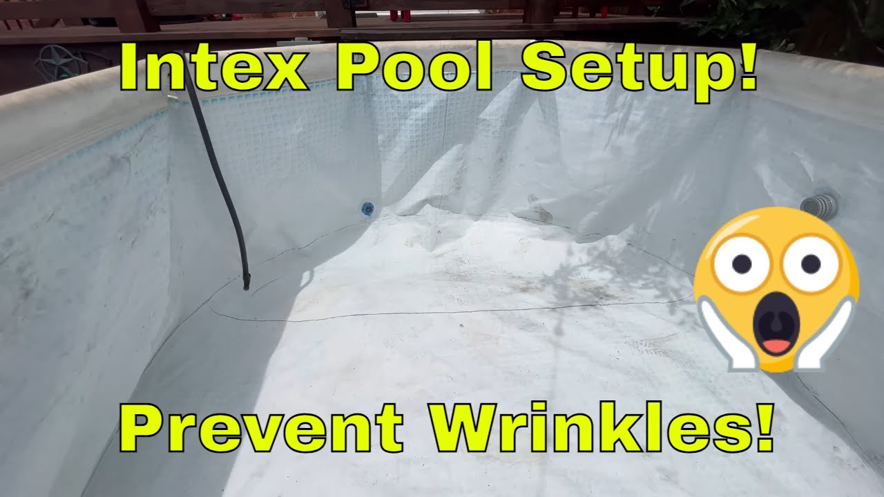 How to Prevent Intex Pool From Getting Creases and Wrinkles on the ...
