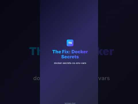 Docker Secrets vs Environment Variables — Which Is Actually Secure? #shorts