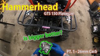 Hammerhead GTS 150 Platinum Build Part 1 - Glixal 26mm Carb