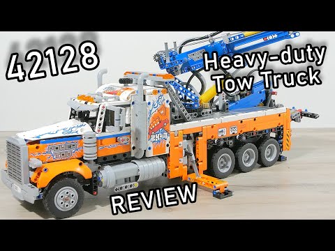 YouTube thumbnail: LEGO 42128 Review | LEGO Heavy-duty Tow Truck | Review  42128 LEGO Technic 2021