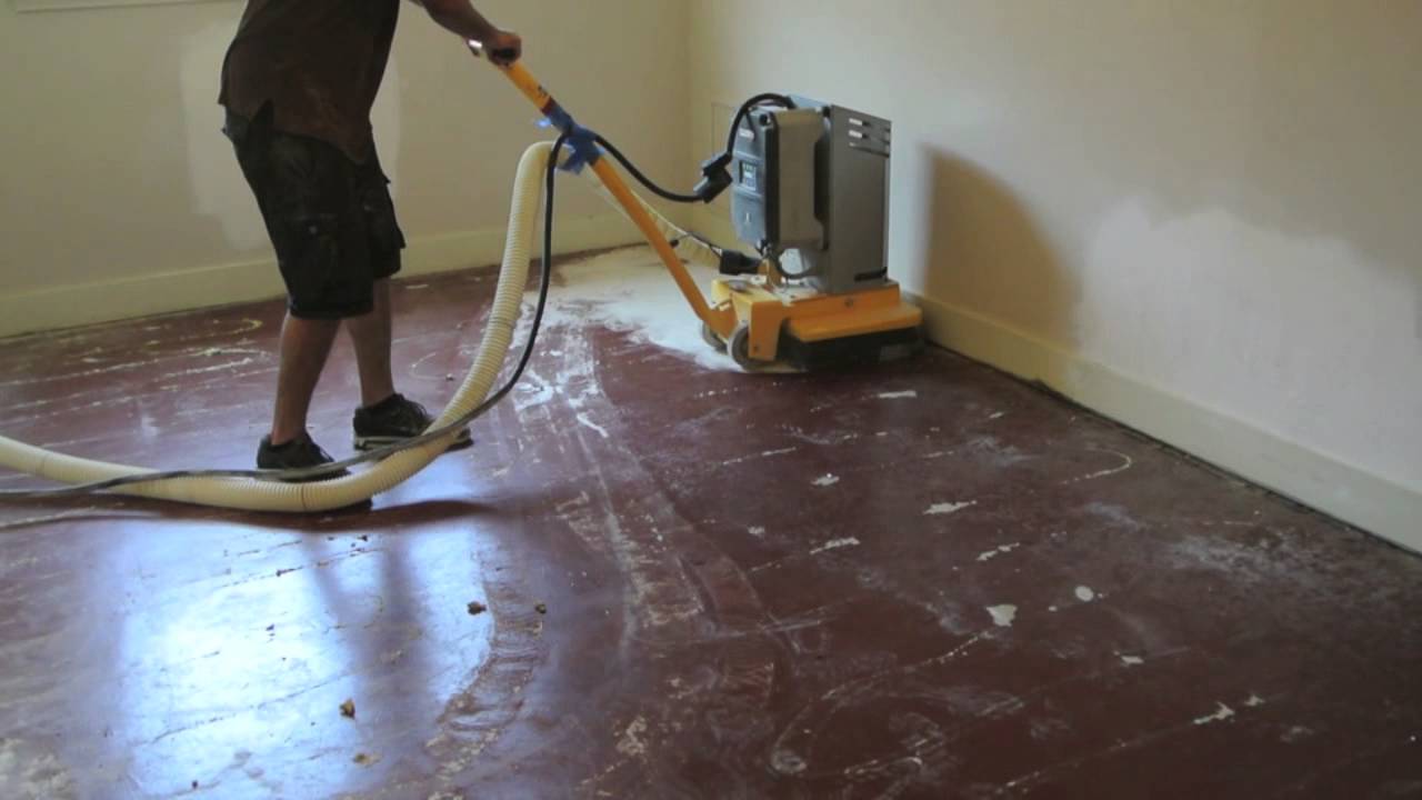 Removing Paint From Concrete With Grinder Youtube