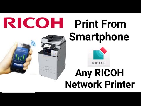 Ricoh How to Print from Smartphone to Network Printer by wifi using Ricoh Smart device connector app