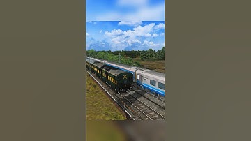 Garibrath Express Crossing Shatabdi Express 🔥 • #MSTS #IndianTrainSimulator #Openrails