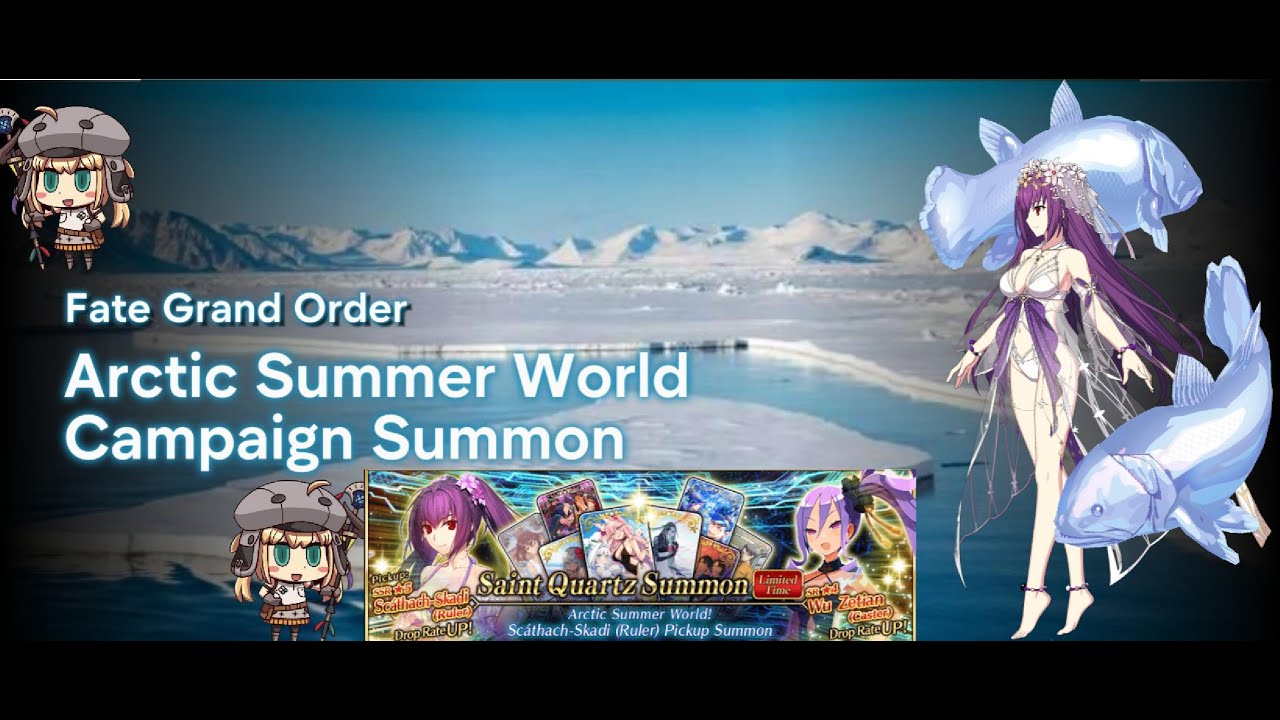 [FGO NA] GACHA SCATHATCH-SKADI (RULER) SUMMER - YouTube