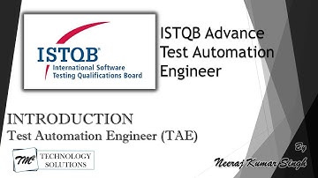 ISTQB Test Automation Engineer | Introduction | ISTQB Tutorials