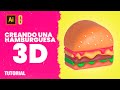 Illustrator Tutorial | Creando una Hamburguesa 3D | Creating a 3D Burger