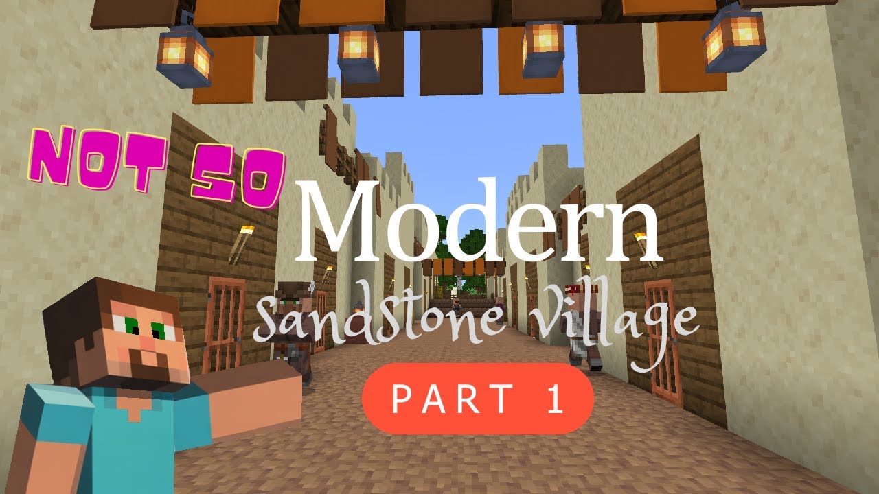 How I build sandstone village 2 in creative Minecraft part 1m