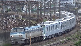 New Metro train pulled by JR Freight Locomotive class EF66