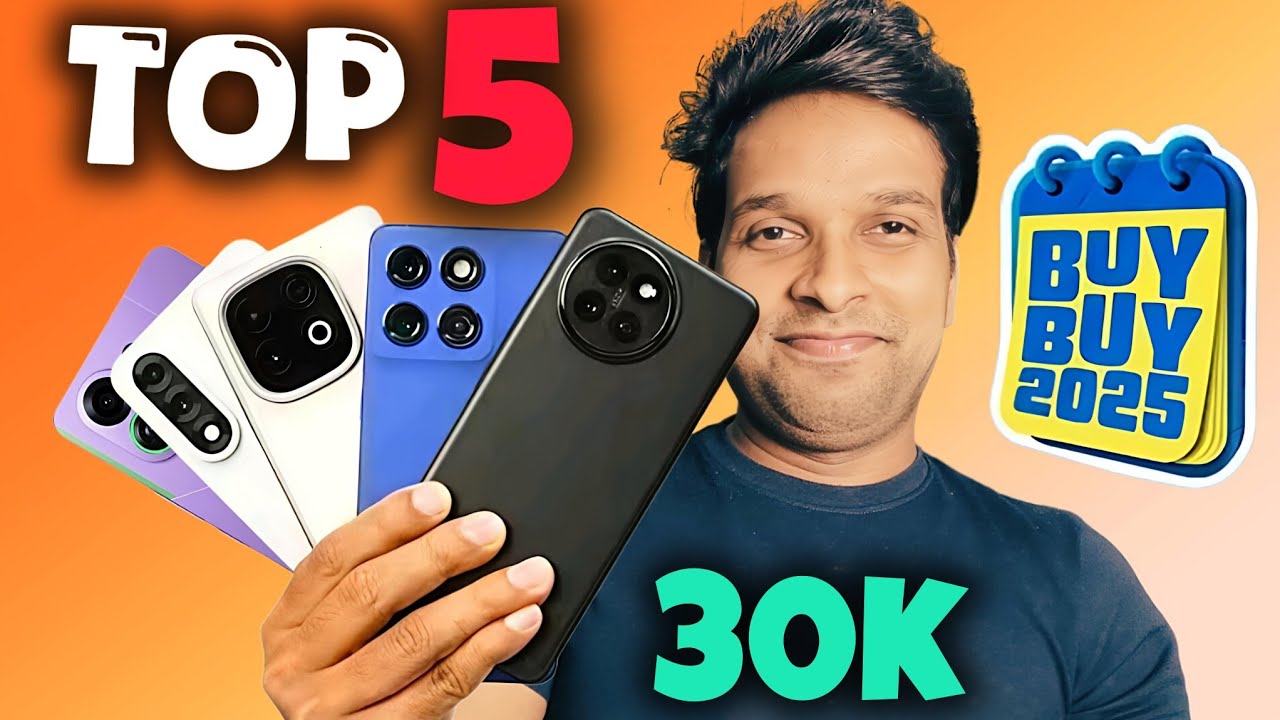 Top 5 Best Mobile Phones Under ₹30000⚡Amazon & Flipkart Sale 2025 ...