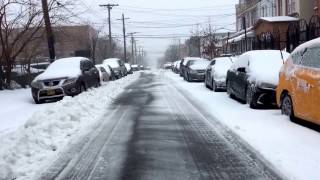 BROOKLYN NY NOR EASTER WINTER 2017 -MORNING TIME STORM