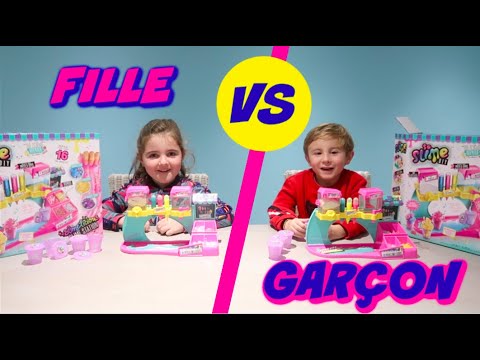 FILLE VS GARÇON ! SLIME BATTLE CHALLENGE ! - YouTube