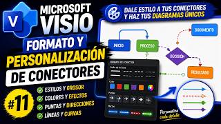 Microsoft Visio desde Cero #11 | Formato y Personalización de Conectores