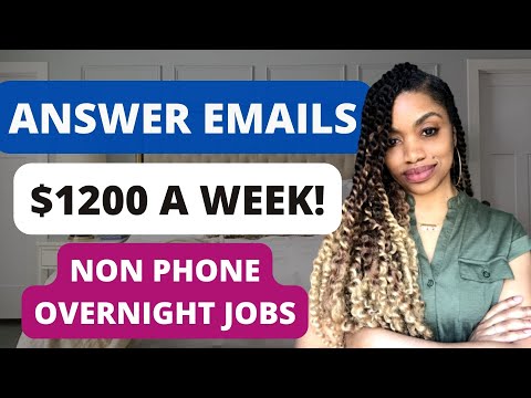 ?*URGENTLY HIRING!* $1200 PER WEEK OVER NIGHT JOB ANSWERING EMAILS & CHAT! WORK FROM HOME JOBS 2022