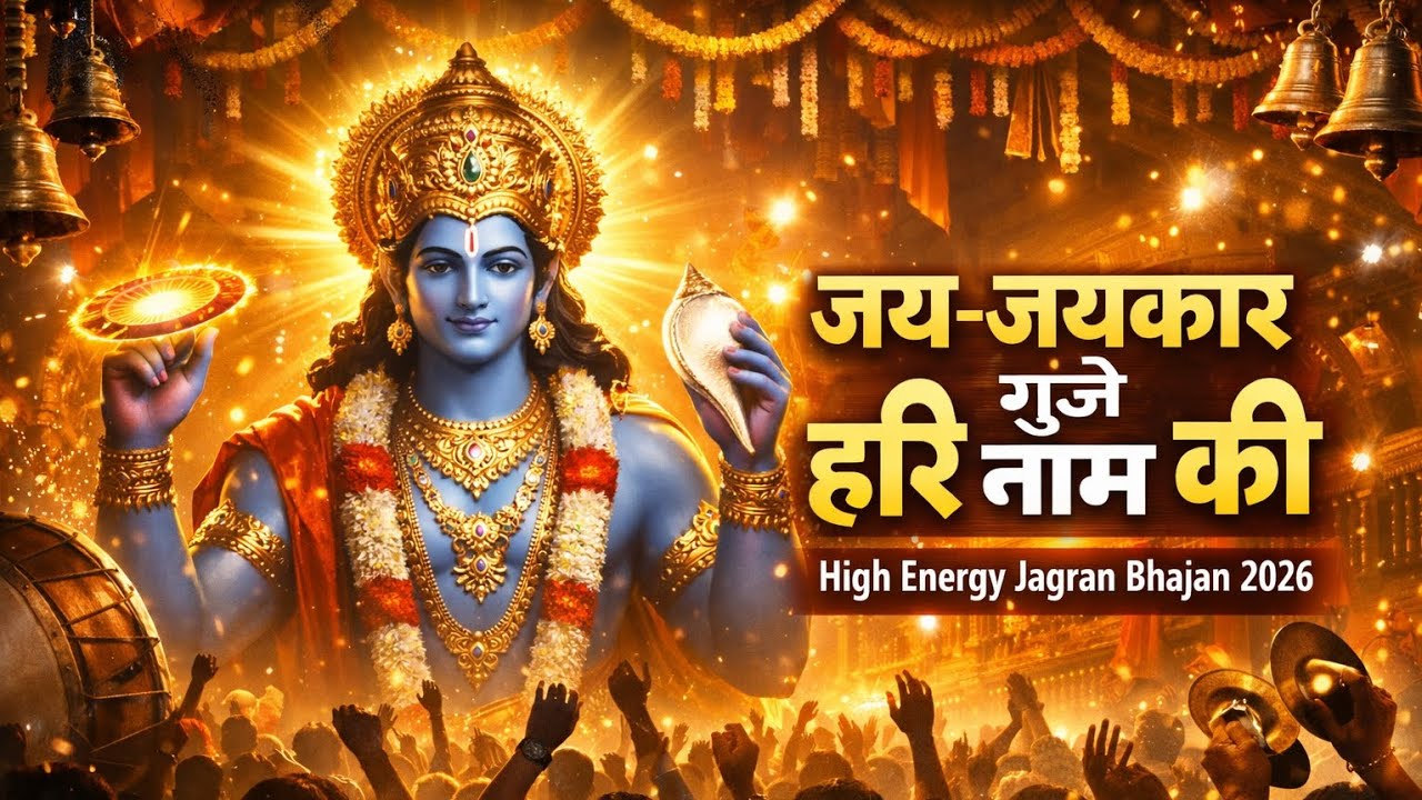जय-जयकार गूंजे हरि नाम की | High Energy Jagran Bhajan 2026 | Nonstop Dhol Manjira Bhakti Song