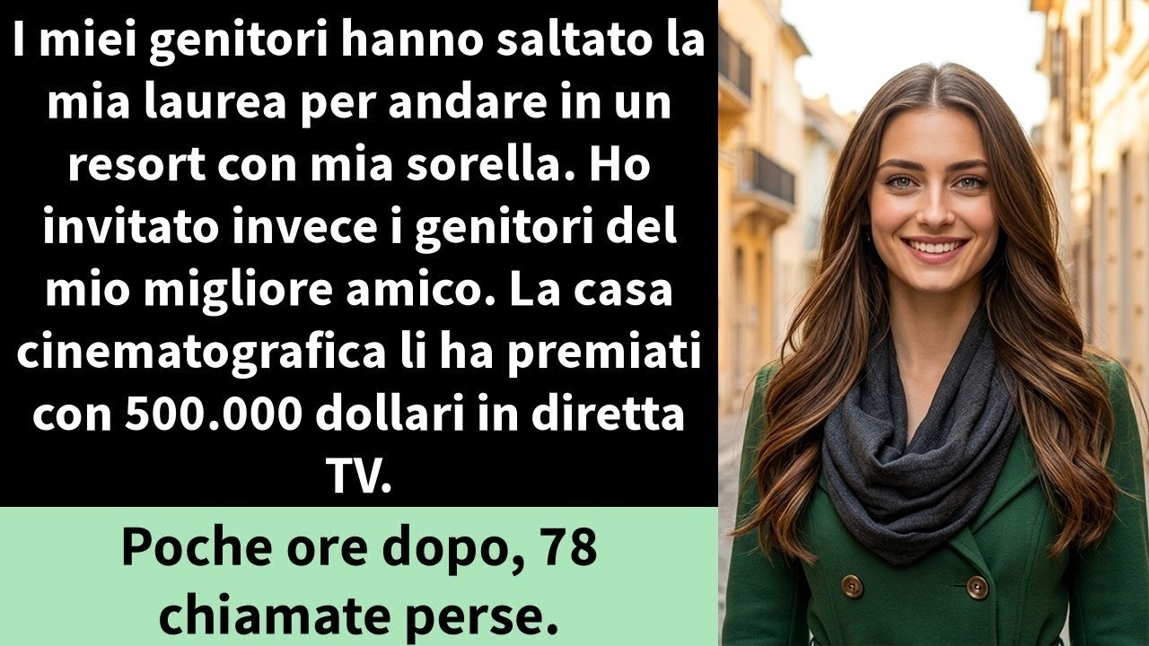 Tre settimane prima della mia laurea, mia madre mi chiamò al telefono. La sua voce era piatta, distratta, come se stesse parlando del meteo. "Abbiamo prenotato un viaggio in un resort in Messico....
