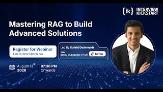 Mastering RAG with LangChain | Live Masterclass by Interview Kickstart
