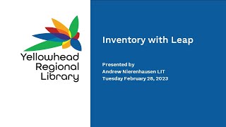 Inventory with Leap