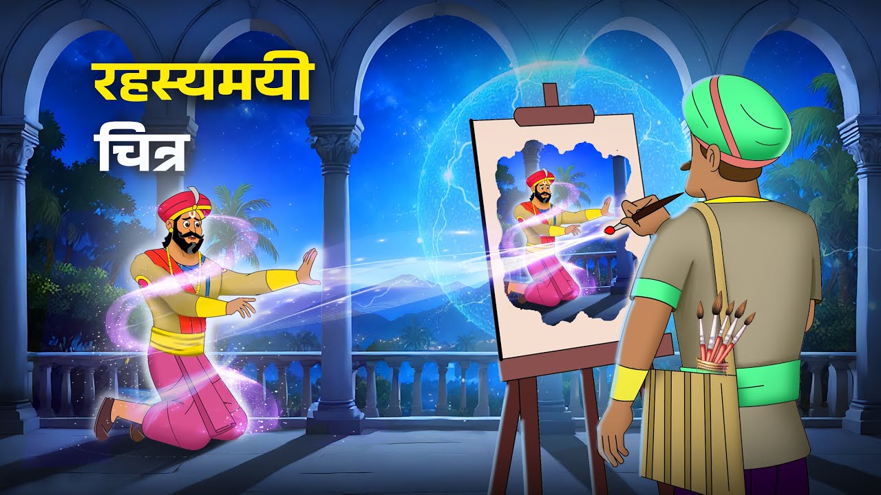 रहस्यमयी चित्र | HINDI KAHANI | CARTOON STORY | HINDI STORIES