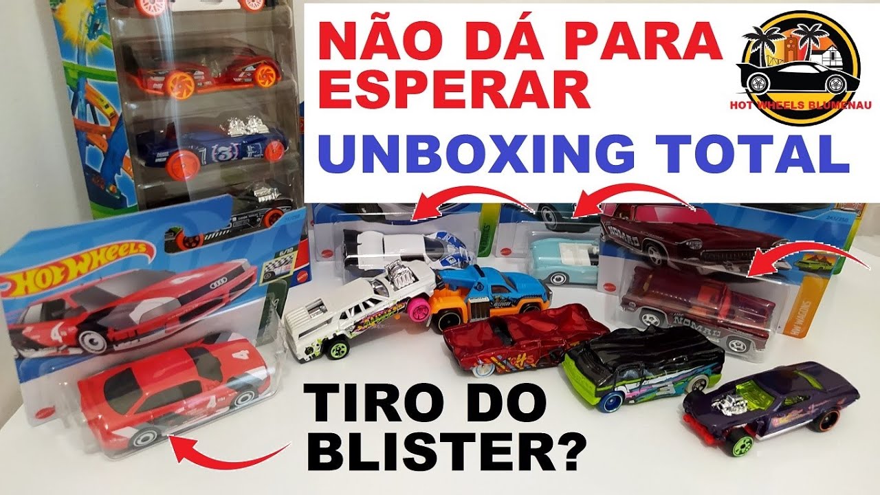 NÃO DÁ PARA ESPERAR, TEM QUE TIRAR DO BLISTER. UNBOXING HOT WHEELS