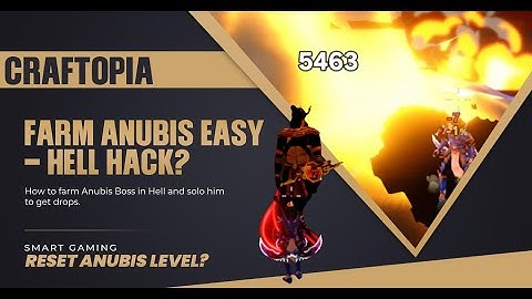 Craftopia - 🎁Reset Hell Anubis to Lvl 1 - Farm Sin Potions for higher Drop Rate and legendary Weapon