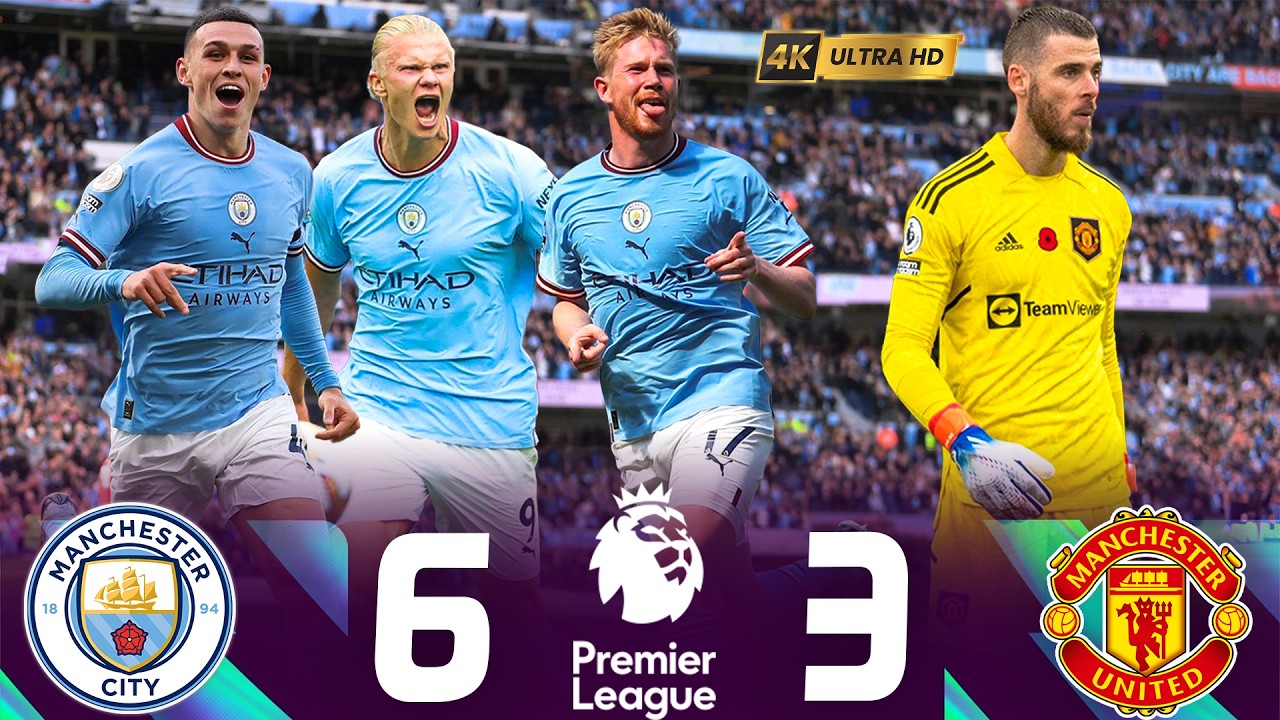 🔥 Ужасающая игра в манчестерском дерби! «Сити» разгромил «Юнайтед» со счётом 6-3 😱