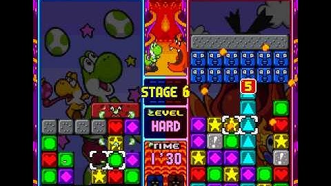 Tetris Attack No Continues (super hard) -stage 6-