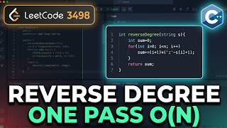 PROBLEM OF THE DAY LEETCODE 3498. Reverse Degree of a String WITH C++ @niketraj8