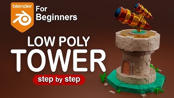 How to Model a Watchtower & Telescope in Blender – Beginner Guide #blender #tutorial #polyeevee