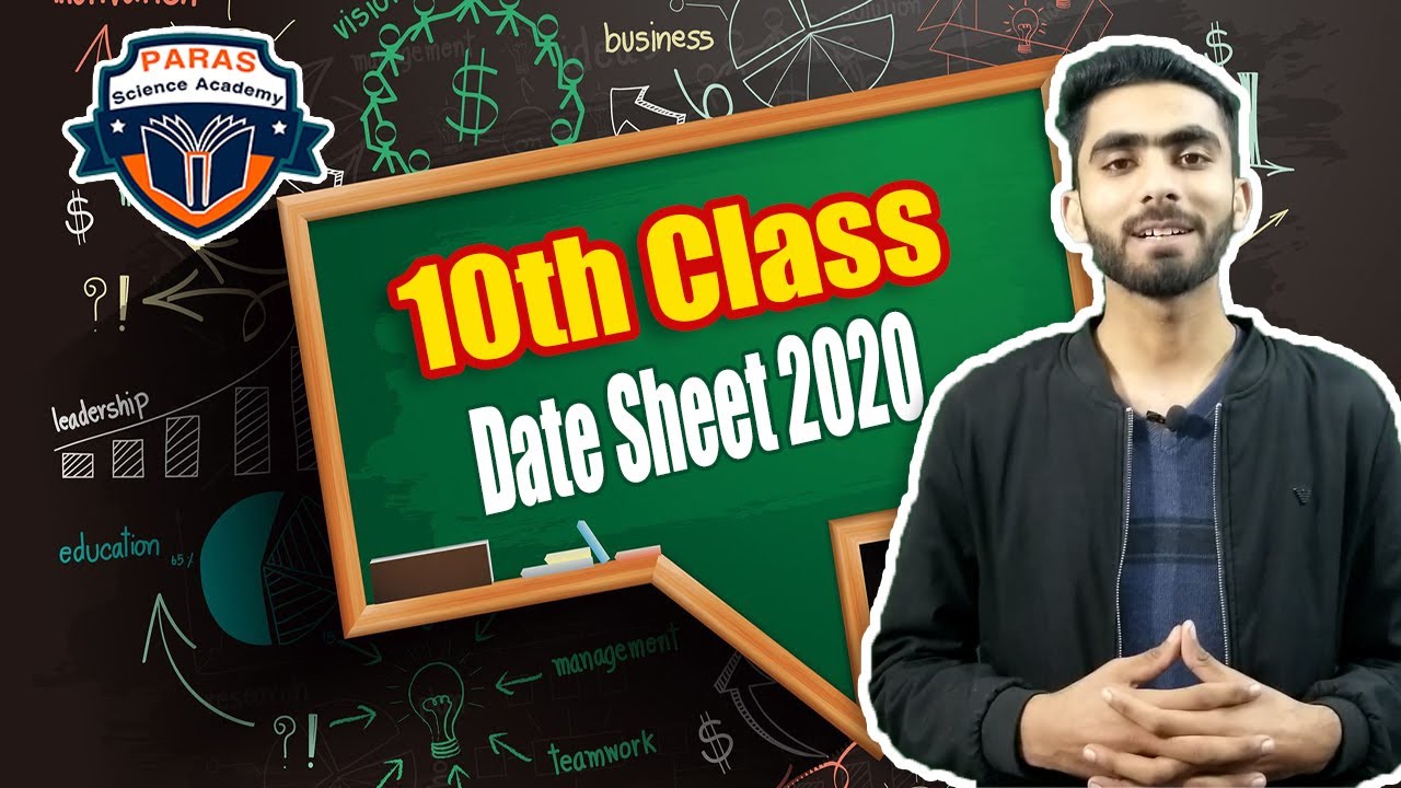 Date Sheet 10th Class 2020 Arts Group - Matric Date Sheet 2020 Arts Group