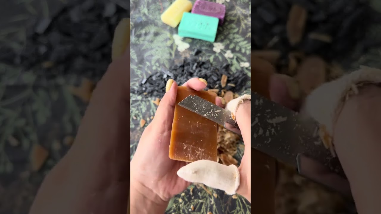 This Russian Soap Has Amazing Texture #SoapCarving #SoapCutting #ASMR #Satisfying #OddlySatisfying