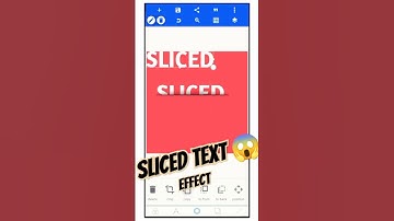 SLICED TEXT EFFECT #pixellab #shorts #shortvideo